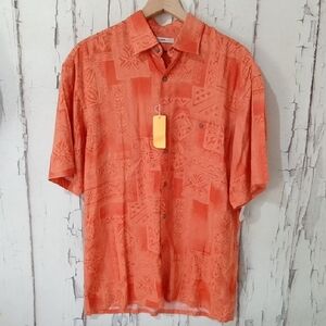 CAMPIA MODA NWT Coral Casual Button Down Shirt Size M